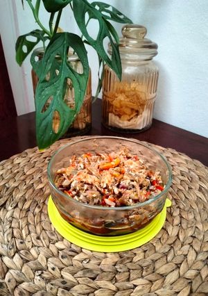Foto resep Jantung pisang oseng teri