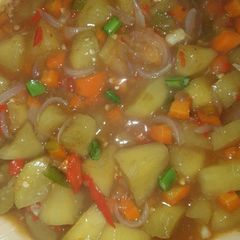A picture of Sweet potato soup.