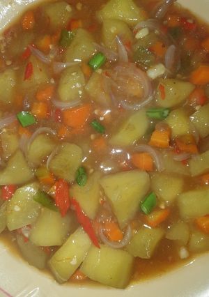 A picture of Sweet potato soup.