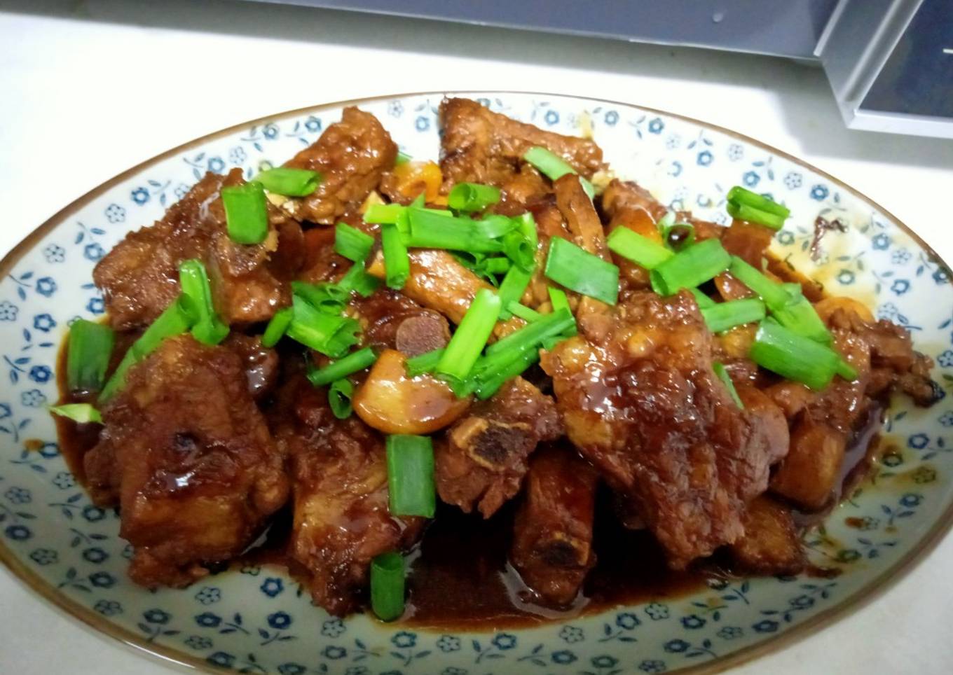 Masak pork rib simple