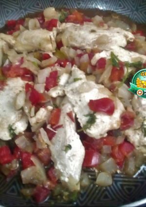 Una foto de Fajitas de Pollo🍗 y Pimientos🌶 🌶