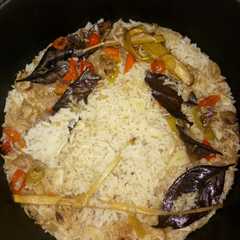 รูปของ Nasi liwet teri medan rice cooker