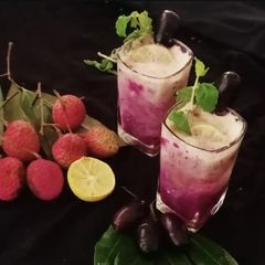 Lychee Jamun mocktail A picture of Lychee Jamun mocktail.