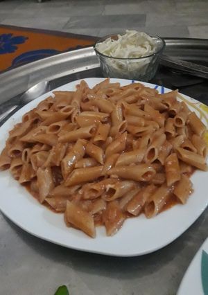 صورة لوصفة معكرونة بالصوص
