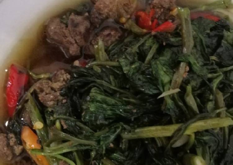 Oseng kangkung Ati Ayam