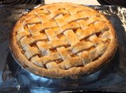 A picture of peach pie