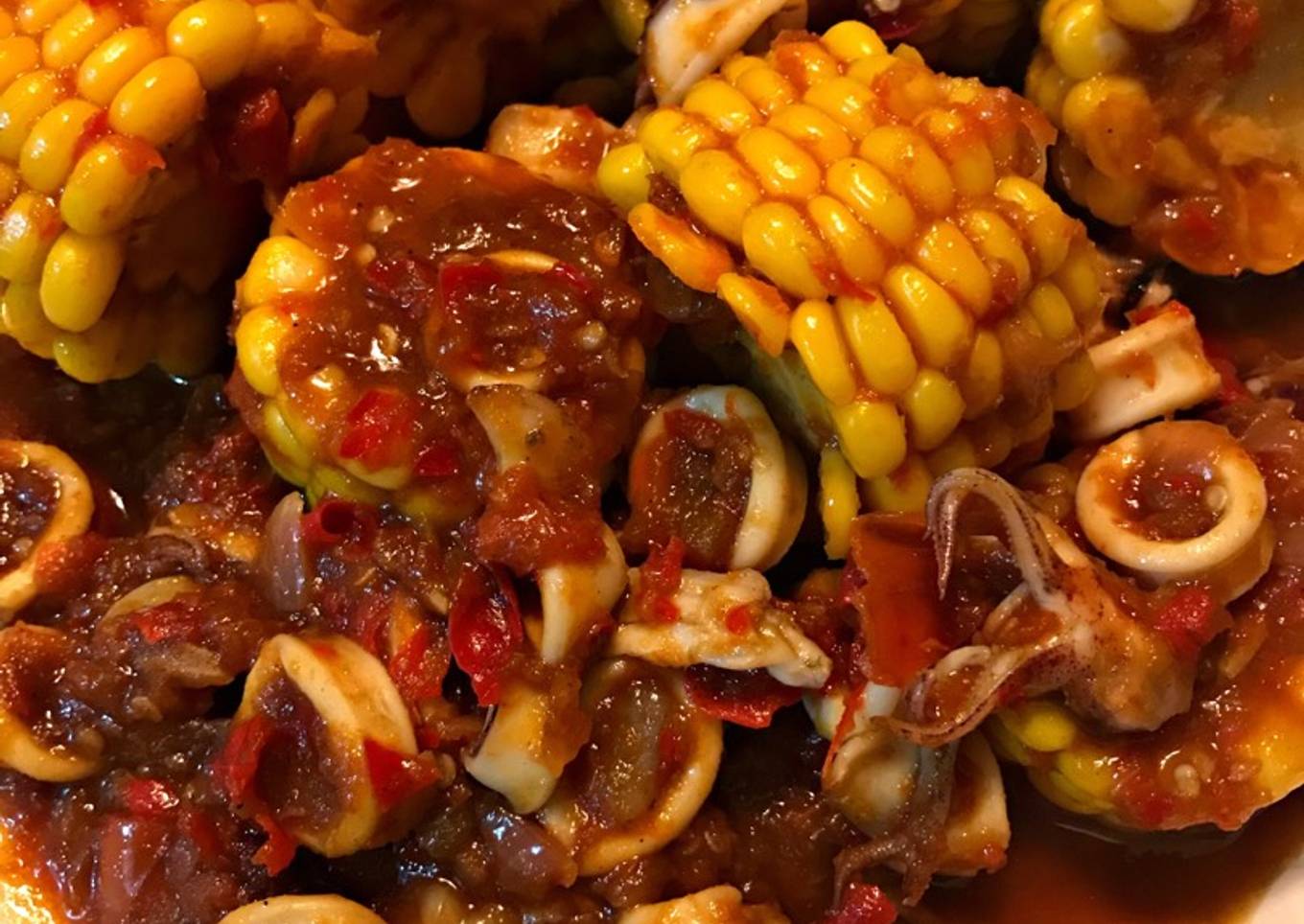 Cumi saus padang mix saus bangkok