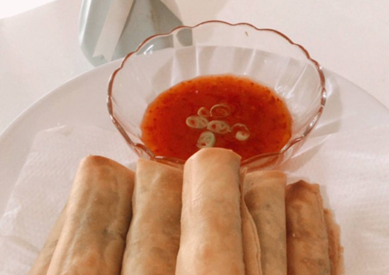 Lumpia ayam jamur