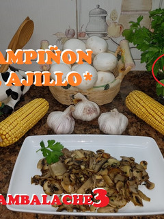 Una foto de Champiñón al ajillo