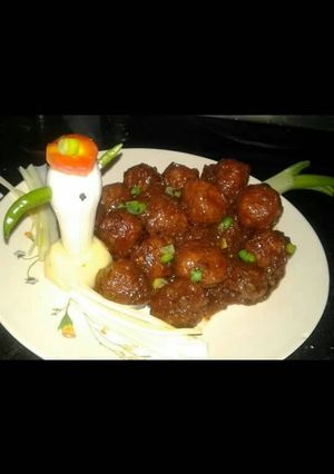 A picture of Dry veg manchurian.