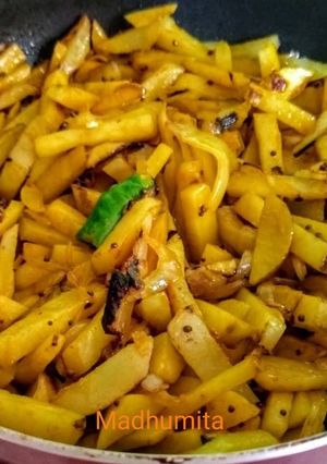 A picture of Fried Potato, Onion.