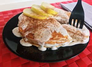 Foto principal de Tortitas de harina de avena y queso batido