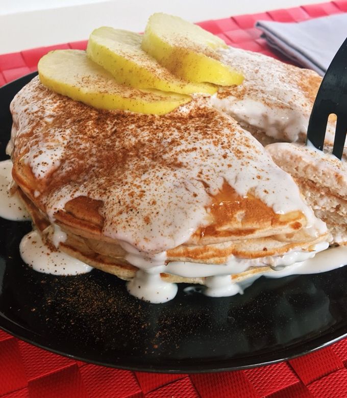Foto principal de Tortitas de harina de avena y queso batido