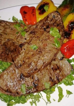 صورة لوصفة الكبدة المشوية