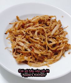 củ cải khô xào sả ớt