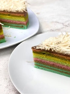Foto resep Resep Rainbow Cake Kukus 4 Telur