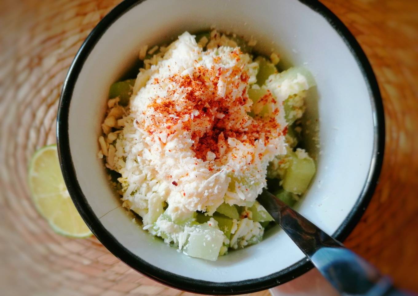 Esquite de chayote a la Bibi