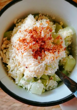 Una foto de Esquite de chayote a la Bibi