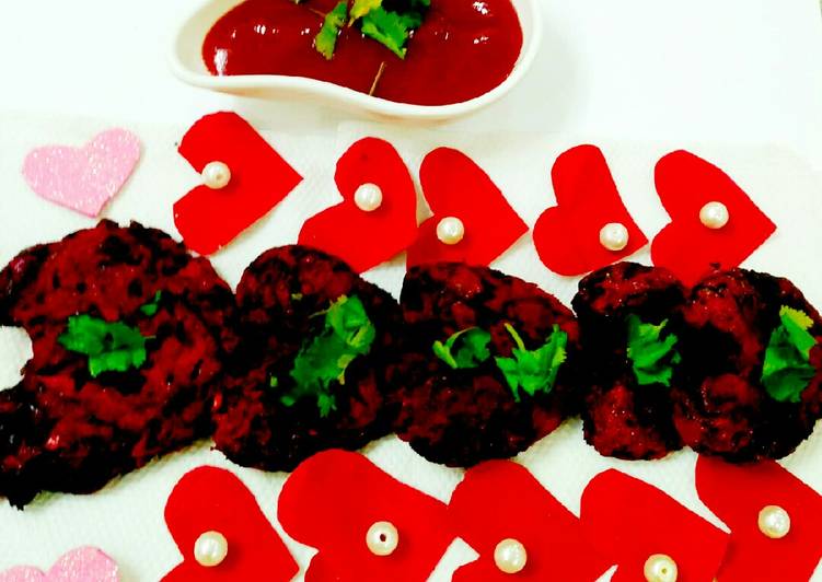 Baked Beetroot &amp; Carrot tikki