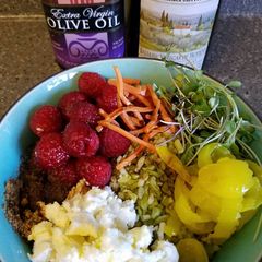 A picture of Cous Cous Flaxseed Salad.