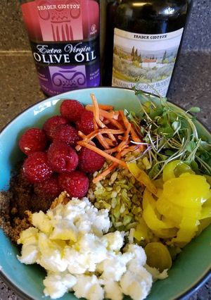 A picture of Cous Cous Flaxseed Salad.