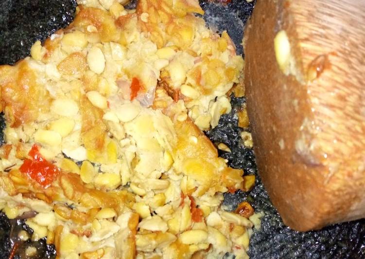 Resep Tempe penyet sambel geprek simple yang Enak Banget