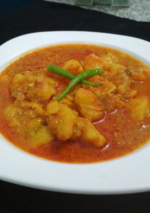 A picture of Tari wala Dahi-Aloo.