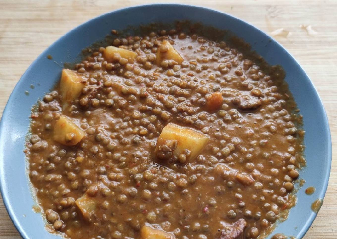 Lentejas con chorizo (para chuparse los dedos)