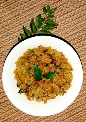 A picture of Quinoa upma.
