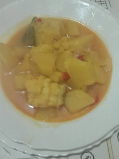 Una foto de Patatas con bacalao