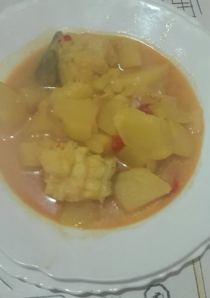 Una foto de Patatas con bacalao 