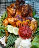 Ayam bakar kecap+sambal goreng