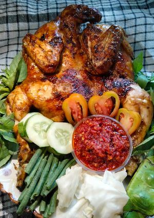Foto resep Ayam bakar kecap+sambal goreng