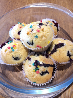 A picture of Blueberry Muffins.