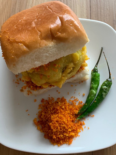 A picture of Vada pav.