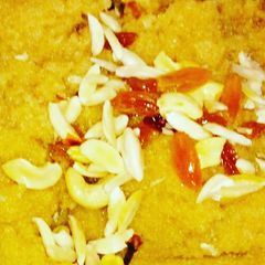 A picture of Sooji Ka Halwa / semolia halwa.