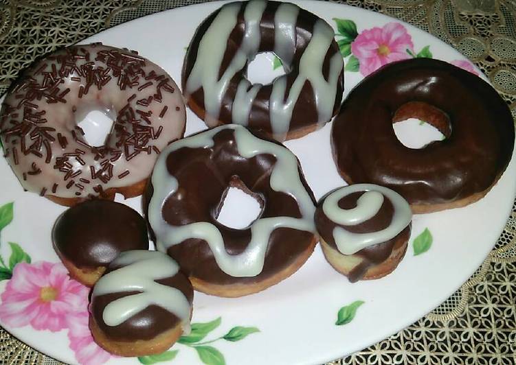 Donat topping coklat 🍩🍫😘