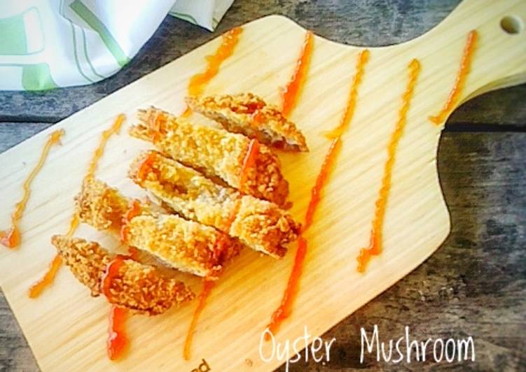 Resep Oyster Mushroom Cheese Katsu(Jamur Katsu) yang Bisa Manjain Lidah