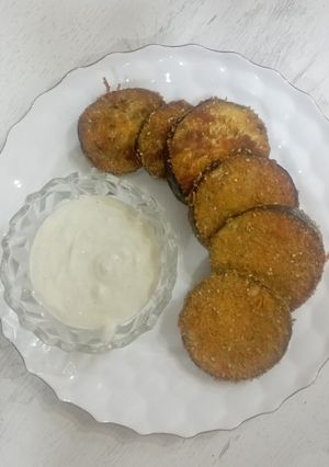 صورة لوصفة رقائق الباذنجان المقرمشة (بدون قلي)