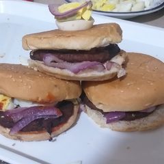 Chapli kabab Burger 🍔🍔 A picture of Chapli kabab Burger 🍔🍔.