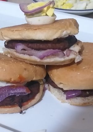 A picture of Chapli kabab Burger 🍔🍔.