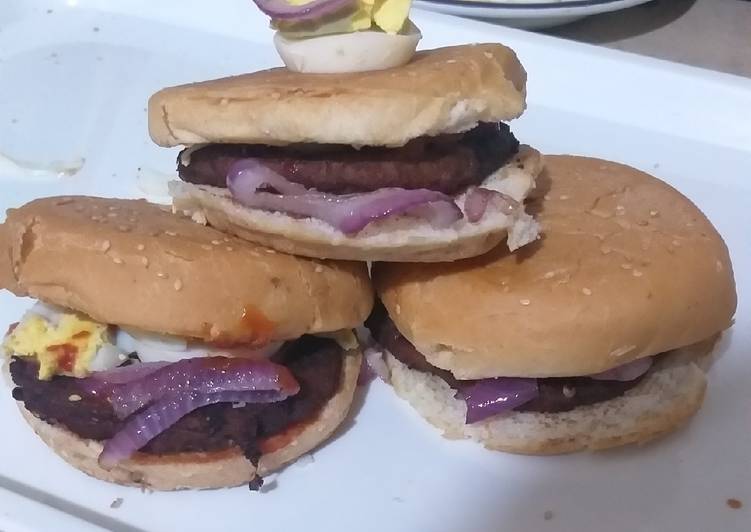 Recipe of Homemade Chapli kabab Burger 🍔🍔