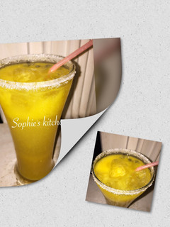 A picture of Mango soda.