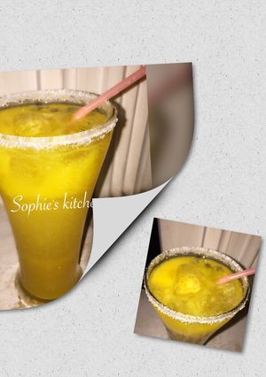 A picture of Mango soda.