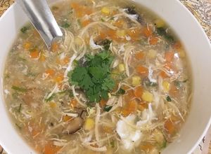 Hình của món Súp gà ngô ngọt 🌽🍗.