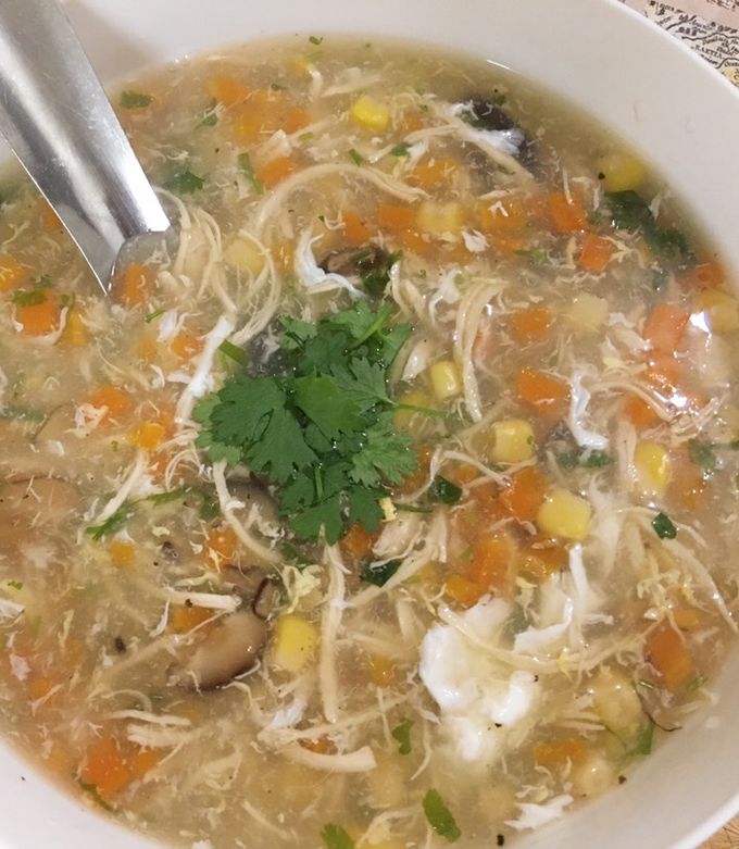 Hình của món Súp gà ngô ngọt 🌽🍗.