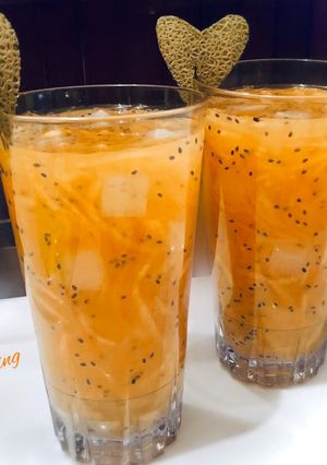 Foto resep Es Melon Kuning