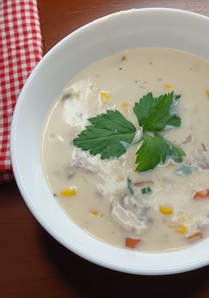 Foto resep Sup Krim Jagung Jamur