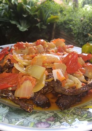 Foto resep 08. Dendeng Paru Balado yummy