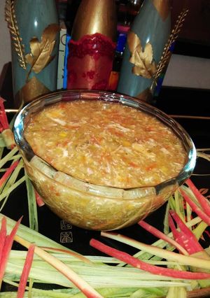 A picture of Quails soup.